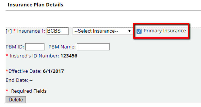 Indicate Primary Insurance-1